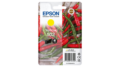 Epson 503 ink cartridge 1 pc(s) Original Standard Yield Yellow Epson 503 ink cartridge 1 pc(s) Original Standard Yield Yellow